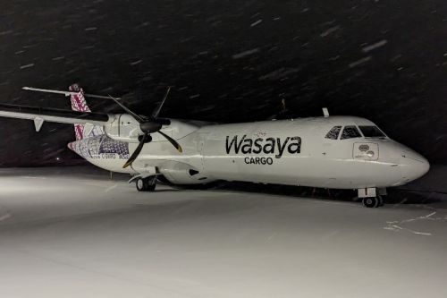 Pierwszy ATR 72-212F należący do Wasaya Airways ma jeszcze malowanie poprzedniego właściciela – Empire Airlines / Zdjęcie: Wasaya Airways