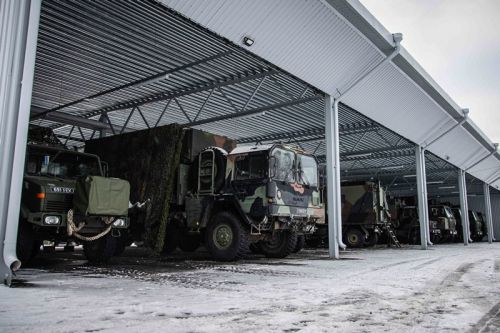 W Taara otwarto garaże dla sprzętu 2. Brygady Piechoty estońskich wojsk lądowych