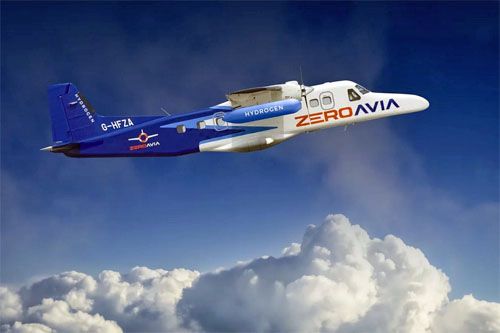 Zmodyfikowany przez ZeroAvia samolot testowy Dornier 228 z silnikiem wodorowo-elektrycznym w pierwszym locie / Zdjęcie: ZeroAvia