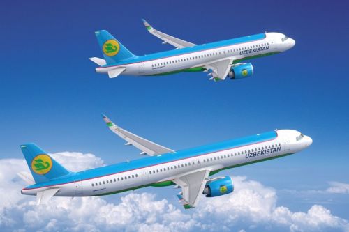 Wizualizacja A320neo i A321neo w barwach Oʻzbekiston havo yoʻllari / Ilustracja: Airbus 