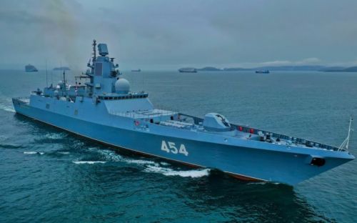 Rosyjsko-chińsko-południowoafrykańskie ćwiczenie morskie, w którym weźmie udział fregata Admirał Gorszkow odbędzie się w dniach 17-27 lutego 2023 / Zdjęcie: Twitter
