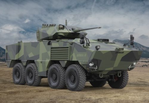 Arma II może występować w wersji kbwp z szybkostrzelną armatą średniokalibrową, wwo ze 120-mm armatą, wersji wozu rozpoznawczego, dowodzenia lub ambulansu / Zdjęcie: Otokar