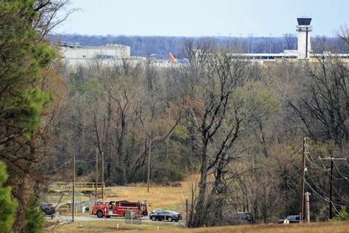 Miejsce katastrofy samolotu King Air, który startował z lotniska pod Little Rock / Zdjęcie: Twitter – ADG