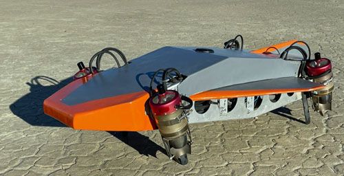 Prototyp małego pojazdu VTOL Micro zaprojektowanego przez Mayman Aerspace. To najnowszy projekt start-upu, a zarazem najmniejszy z projektowanych pojazdów. Do rodziny należy też średni P2, a planowane są Cargo i Endurance / Zdjęcie: Mayman Aerospace