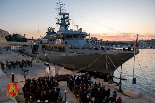 Okręt patrolowy P71 został zbudowany dla komponentu morskiego sił zbrojnych Malty na podstawie umowy z 2019 / Zdjęcie: Cantiere Navale Vittoria