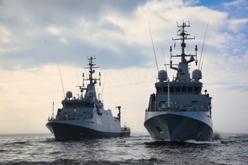 ORP Jaskółka jest pierwszym niszczycielem typu Kormoran II drugiej serii produkcyjnej liczącej 3 jednostki i budowanym na podstawie umowy z 26 czerwca 2022 / Zdjęcie: Marynarka Wojenna