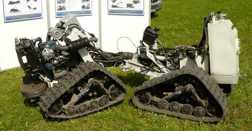 Zaprezentowany na Warsztatach, rozwijany przez WAT, taktyczny robot wsparcia pododdziałów pieszych Dromader /Zdjęcie: Remigiusz Wilk