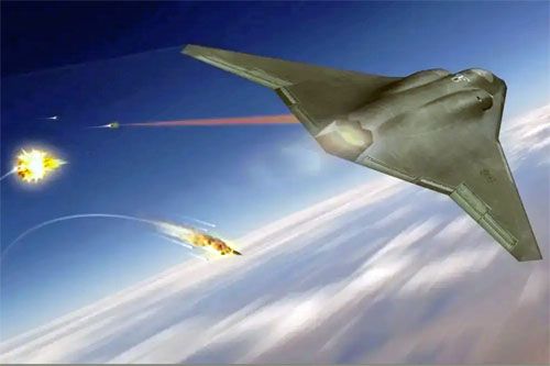 Jedna z wizji samolotu bojowego 6. generacji opartego na platformie NGAD. Miałby on wykorzystywać m.in. broń energetyczną, w tym laserową / Ilustracja: Northrop Grumman