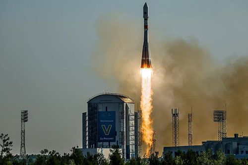 Rakieta nośna Sojuz-2.1a startuje z kosmodromu Wostocznyj z satelitą Kondor-FKA Nr 1 / Zdjęcie: Roskosmos