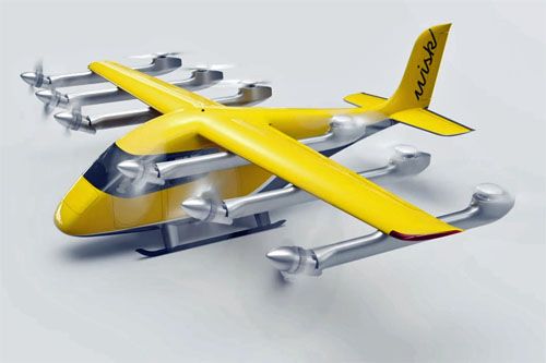 Wizja elektrycznego samolotu eVTOL Wisk 6. generacji. Jego zasięg ma wynosić ponad 150 km przy prędkości przelotowej bliskiej 200 km/h na wysokości około kilometra / Ilustracja: Wisk Aero
