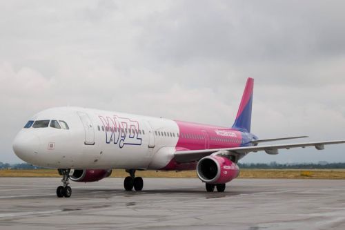 Pierwszy samolot Wizz Air z Rzymu do Rzeszowa przyleciał 7 czerwca 2023 / Zdjęcie: Maciej Terpiński – port lotniczy Rzeszów-Jasionka
