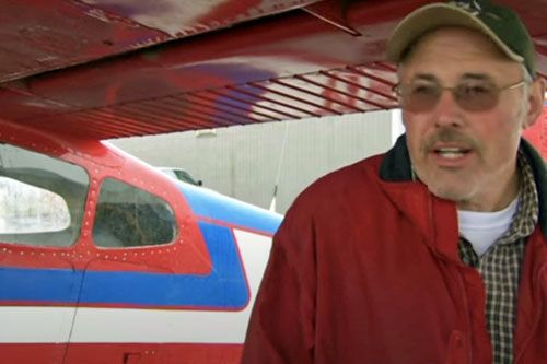 Jim Tweto w czasie nagrywania programu Discovery Flying Wild Alaska / Zdjęcie: Twitter