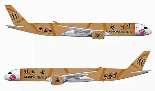 Projekt malowania A350F zaproponowany przez Johna Feehana, grafika z Dublina w Irlandii / Ilustracja: Airbus