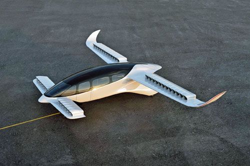 Prototyp samolotu eVTOL Lilium w czasie testów / Zdjęcie: Lilium