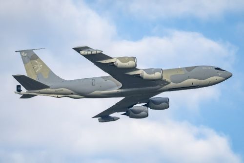 Należący do Metrea Strategic Mobility tankowiec KC-135R