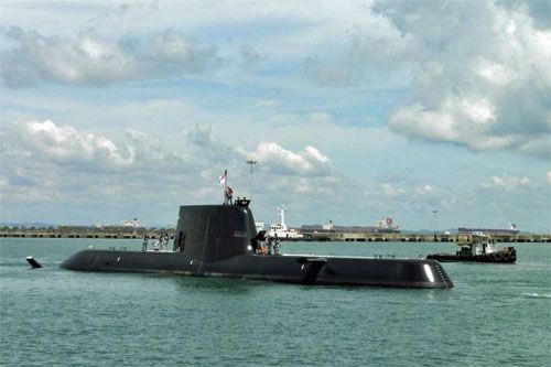 Pierwszy okręt podwodny proj. 218SG – Impeccable przekazany marynarce wojennej Singapuru, 20 lipca 2023 / Zdjęcie: MO Singapuru