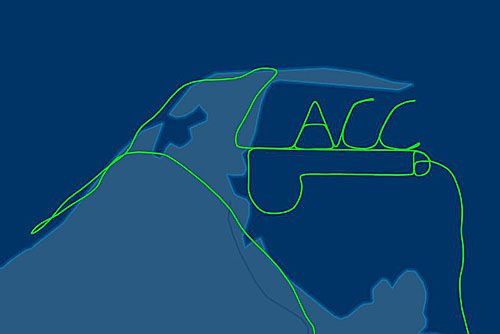Zapis trasy nietypowego lotu samolotu Cessna 172L nad Nową Zelandią / Ilustracja: FlightAware
