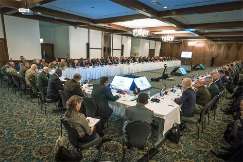 11 spotkanie Ukraine Defense Contact Group w Ramstein Air Base w Niemczech, 21 kwietnia 2023 / US DoD