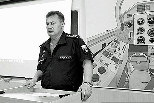 Płk pil. Wadim Gurow, który zginął w katastrofie samolotu szkolnego L-39 Albatros / Zdjęcie: t.me/muratkumpilov