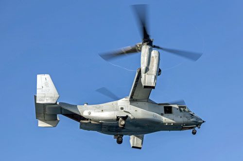 MV-22B Osprey z Marine Medium Tiltrotor Squadron 265 (Rein.), 31st Marine Expeditionary Unit US Marine Corps operujący nad Australią / Zdjęcie: USMC