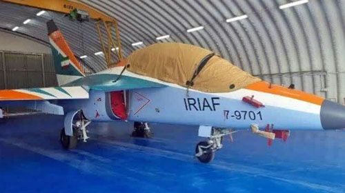 Pierwszy Jak-130 w barwach wojsk lotniczych Islamskiej Republiki Iranu / Zdjęcie: X