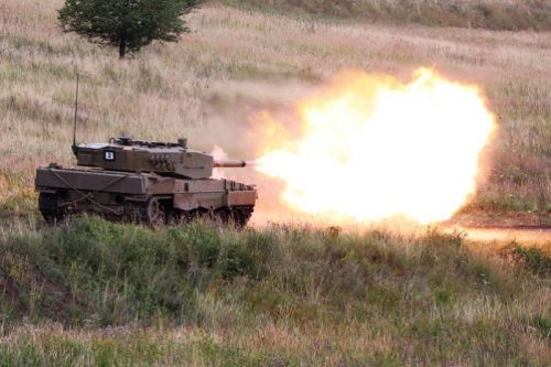 Słowackiego Leoparda 2A4 sprawdzono już na krajowym poligonie / Zdjęcie: MO Słowacji