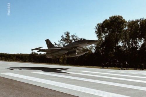 Ćwiczenie ROUTE 604 rozpoczęło się od operacji lotniczych samolotów F-16 i MiG-29 / Zdjęcie: DGRSZ