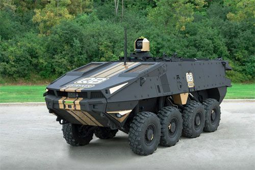 Demonstrator technologii transportera opancerzonego zaprojektowanego do współpracy z pojazdami bezzałogowymi – StrykerQB / Zdjęcie: GDLS