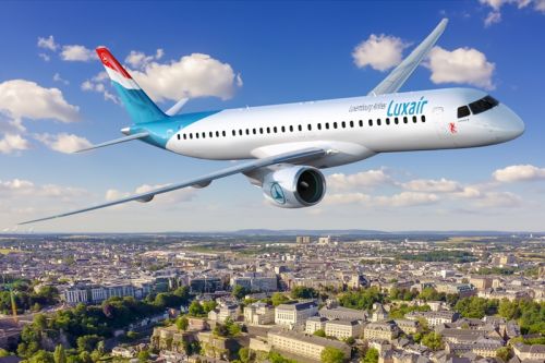 Dostawę pierwszego E195-E2 dla Luxair zaplanowano na IV kwartał 2025 / Ilustracja: Embraer