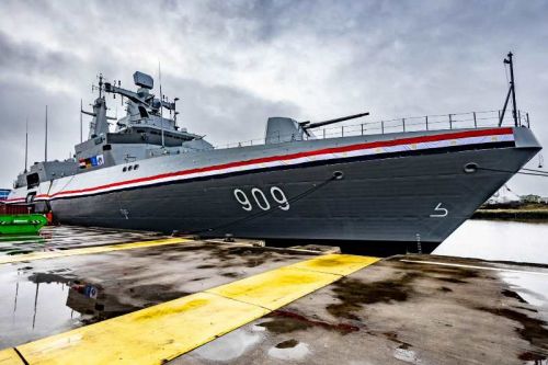 Fregata Al-Qadeer została zwodowana w Bremerhaven w kwietniu 2022 / Zdjęcie: tkMS
