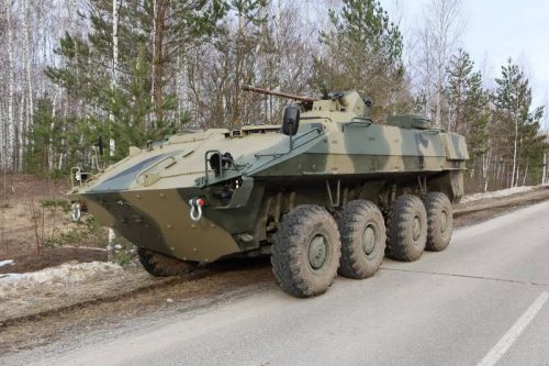 Transporter BTR-22 z wieżą BPPU-1 podczas testów / Zdjęcie: X