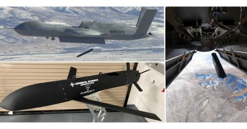 Zrzut A2LE przenoszonego przez MQ-20 Avenger / Zdjęcia: GA-ASI 