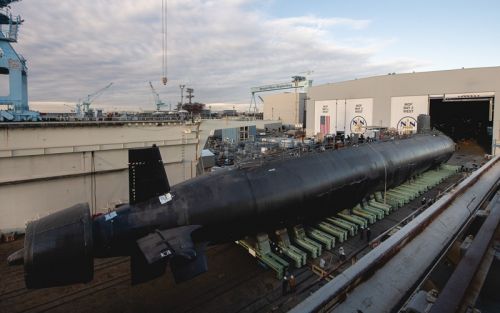 Przyszły USS Massachusetts budowany jest w standardzie Block IV / Zdjęcie: HII