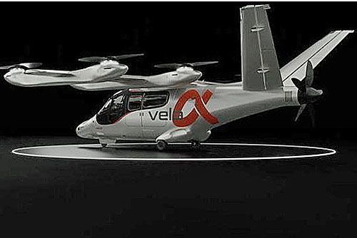 Wizja samolotu eVTOL Vela Alpha / Ilustracja: Vela Aero