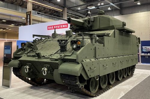 Prototyp AMPV z ExMEP prezentowany podczas tegorocznego AUSA Global Force / Zdjęcie: BAE Systems