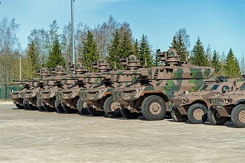 Francuskie pojazdy opancerzone Jaguar w Estonii / Zdjęcie: CTE via X