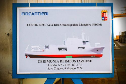 Przekazanie okręty hydrograficznego NIOM Marina Militare ma nastąpić w 2026 / Zdjęcie: Fincantieri