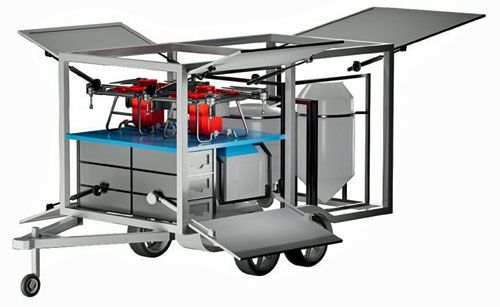 Kompletny zestaw z bsl Rubin A50 na przyczepie transportowej / Ilustracja: Holding T1