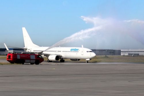 Loty na trasie Izmir – Rzeszów-Jasionka obsługują linie Enter Air / Zdjęcie: Port lotniczy Rzeszów-Jasionka – Łukasz Ożóg