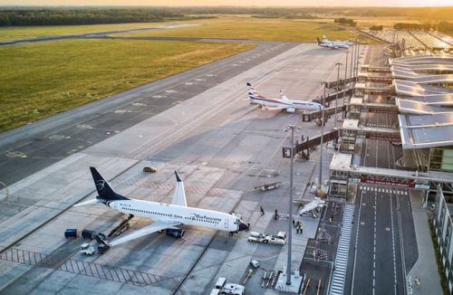 W pierwszym kwartale 2024 w porcie lotniczym Wrocław obsłużono o 22% więcej pasażerów niż w ciągu trzech pierwszych zeszłego roku / Zdjęcie: Port lotniczy Wrocław