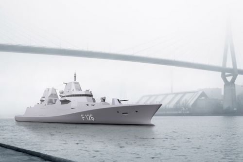 Na każdej fregacie projektu F126 zaplanowano montaż radaru TRS-4D z czterema antenami ścianowymi / Ilustracja: Damen Naval