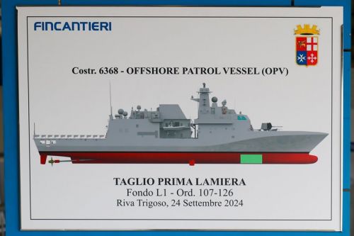 Pierwszy OPV powinien zostać dostarczony Marina Militare w 2027 / Zdjęcie: Fincantieri