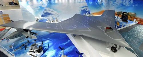 Pełnowymiarowa makieta przyszłego CH-7 prezentowana podczas Airshow China 2018 w Zhuhai / Zdjęcie: via chiński Internet