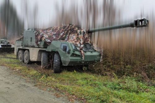 Do tej pory Holandia zamówiła dla Ukrainy 15 armatohaubic DITA / Zdjęcie: Telegram - Pivnenko_NGU