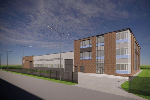 Nowa hala o powierzchni użytkowej 3150 m² ma zostać zbudowana i uruchomiona do końca 2025 / Ilustracja: Fabryka Broni Łucznik Radom 