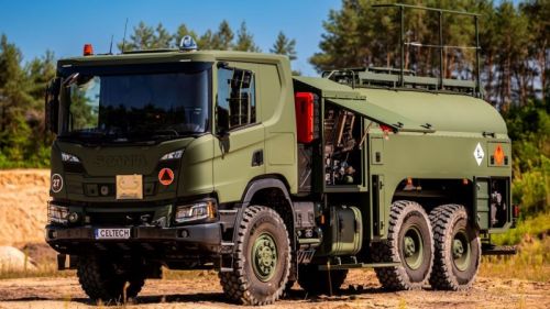 Maksymalnie Wojsko Polskie może pozyskać 320 cystern CD-10s na podwoziu SCANIA P460 B6x6HZ / Zdjęcie: Celtech