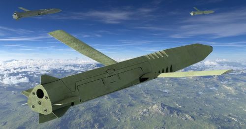 155-mm wersja pocisku LRMP ma być zdolna do osiągnięcia donośności ponad 120 km / Ilustracja: General Atomics Electromagnetic Systems