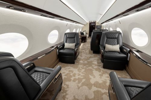 Wyposażenie kabiny pasażerskiej G800 / Zdjęcie: Gulfstream Aerospace 