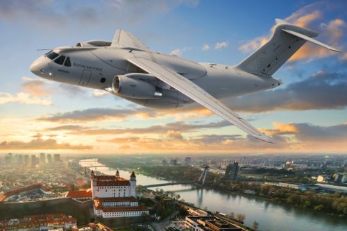 Wizualizacja C-390 w barwach wojsk lotniczych Słowacji / Ilustracja: Embraer