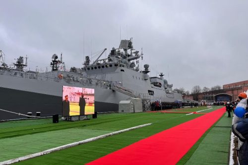 Początkowo Tushil był budowany dla rosyjskiej marynarki i miał otrzymać nazwę Admirał Butakow / Zdjęcie: Bhāratīya Nau Senā